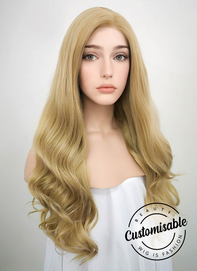 long blonde wig real hair