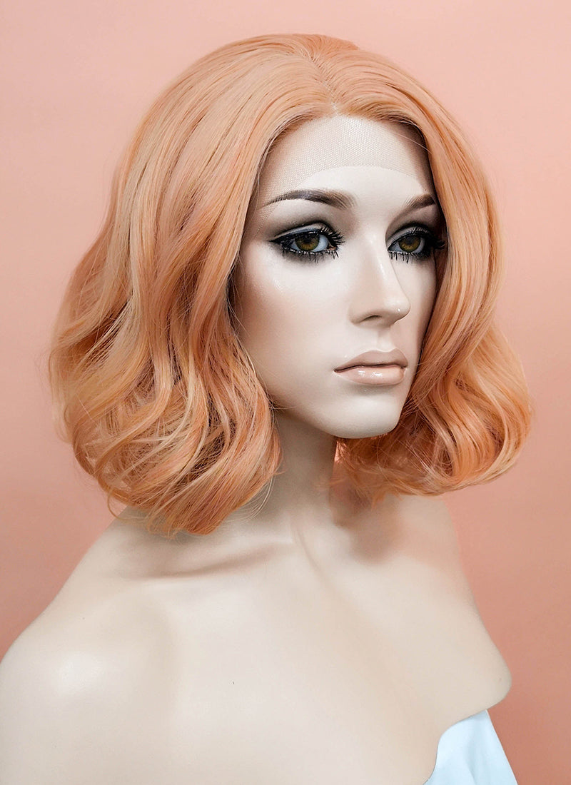 peach colored wig