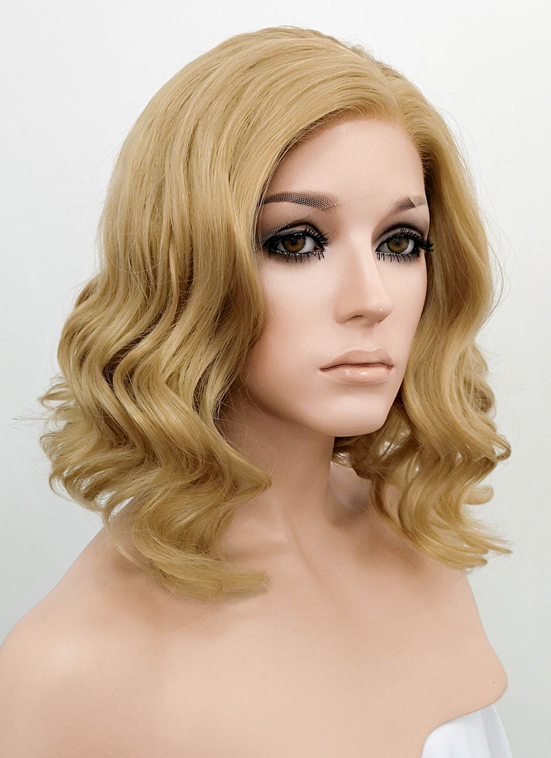 medium blonde wig