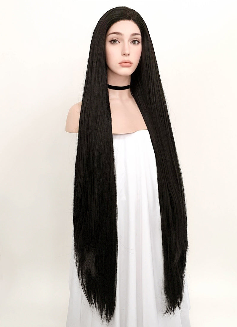 black synthetic wig