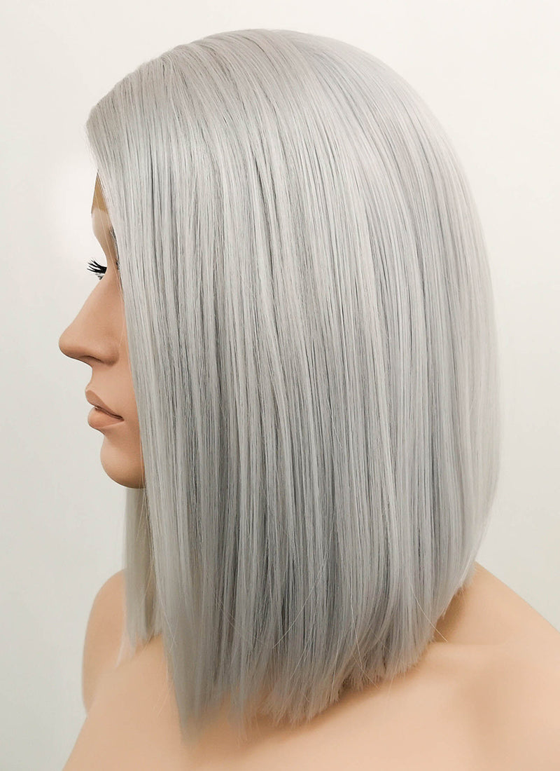 silver wig