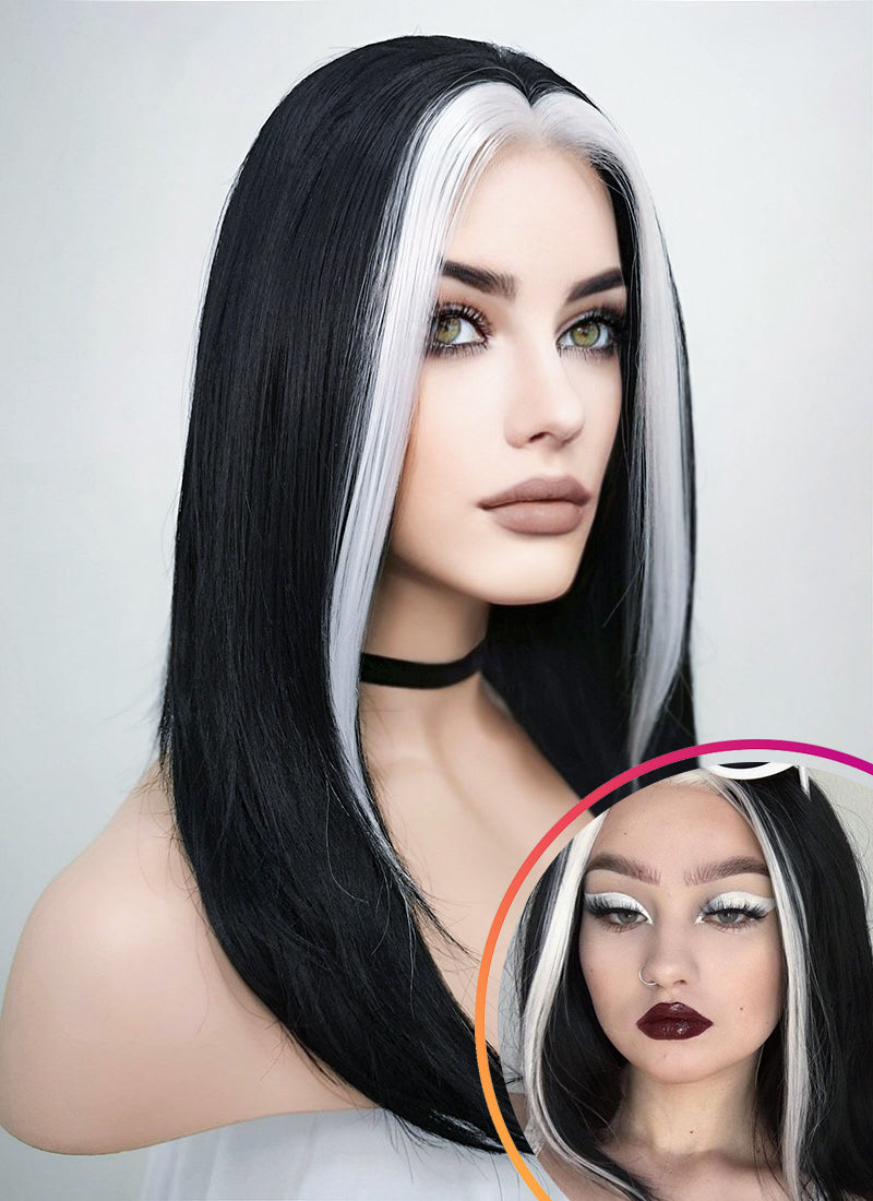 Star Wars Ysanne Isard Black White Lace Front Wig | WigIsFashion – Wig Is  Fashion