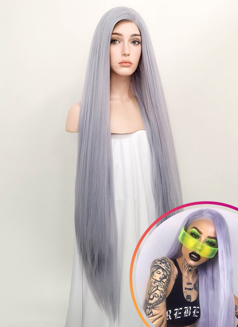 lilac wig real hair