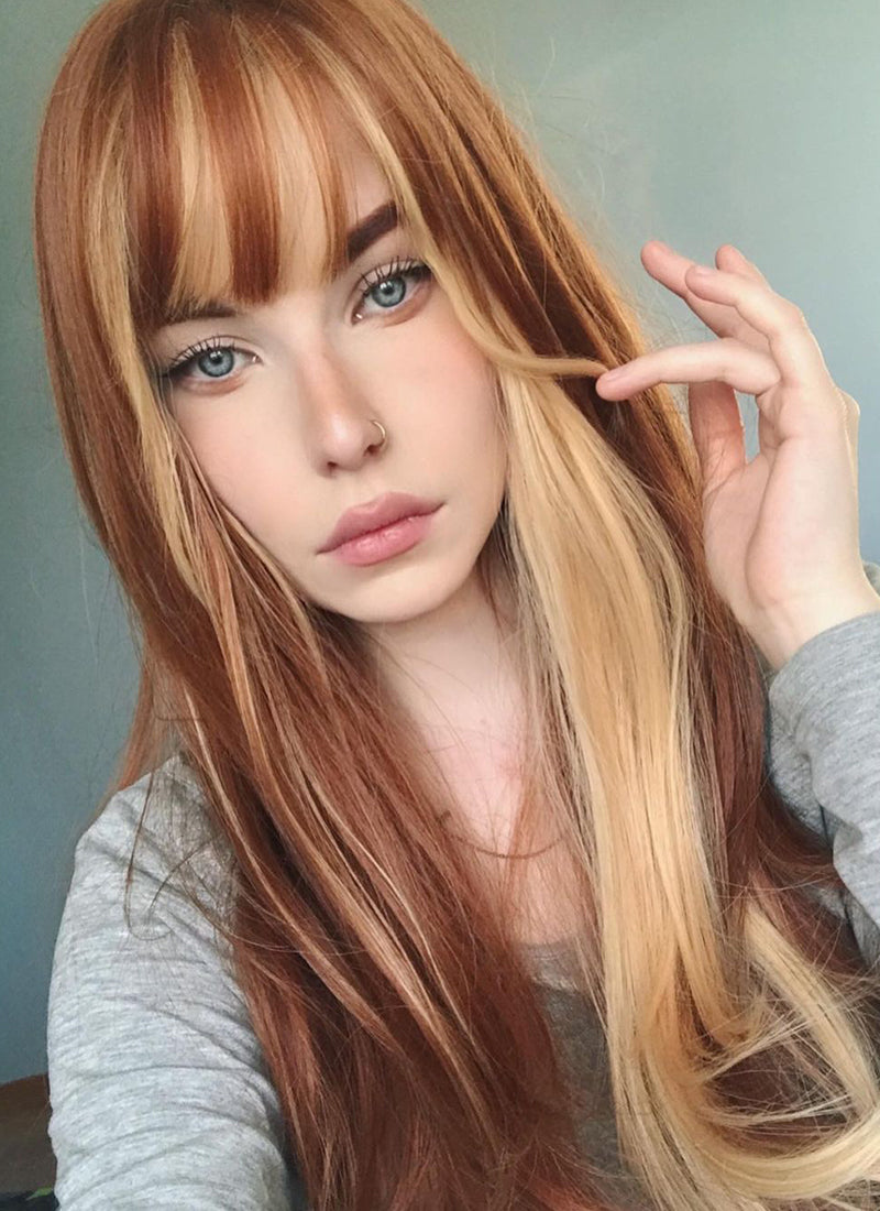 ginger wig with fringe