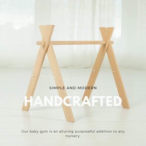 wooden baby activity gym