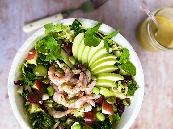 Découvrez la recette de salade croquante bohémienne de notre chef Mélanie. Dans le blogue santé d'Isabelle Huot Docteure en nutrition.