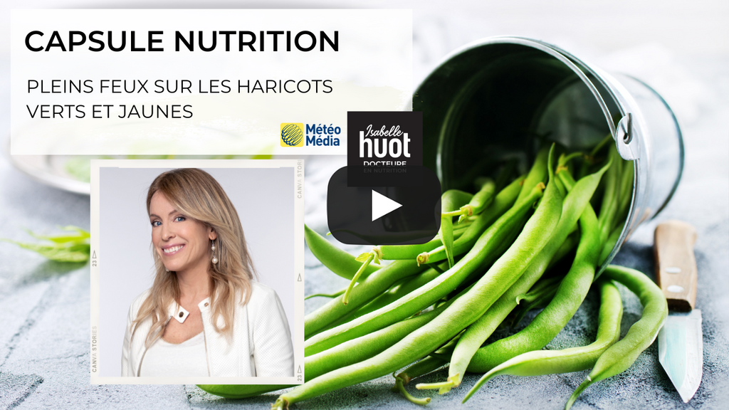 Dans cette capsule nutrition en collaboration avec MétéoMédia et Mangez Québec, Isabelle Huot Docteure en nutrition discute avec Véronika Robert de la culture des haricots verts et jaunes.