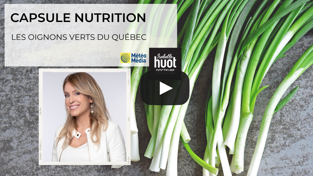 Isabelle Huot Docteure en nutrition fait le point sur les oignons verts du Québec dans cette chronique en collaboration avec MétéoMédia et Mangez Québec.