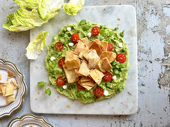 Couronne verte de hummus : une entrée originale, savoureuse et festive pour le temps des Fêtes