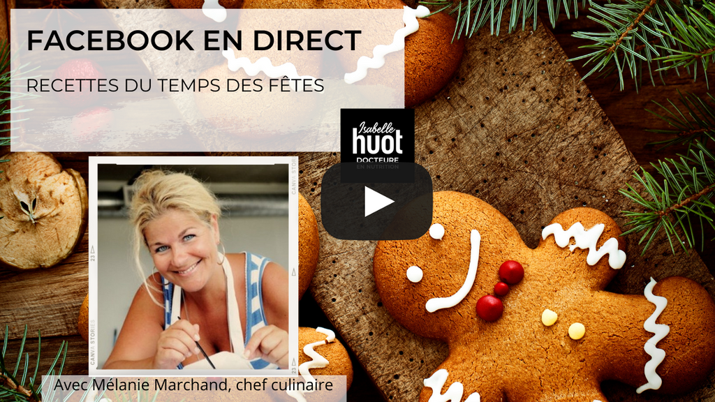 Découvrez les recettes du temps des Fêtes de la chef culinaire Mélanie Marchand dans cette vidéo en direct. 