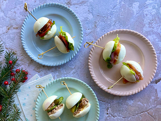 Découvrez les oeufs sandwichs, une recette de Mélanie Marchand, chef culinaire dans le blogue d'Isabelle Huot Docteure en nutrition.