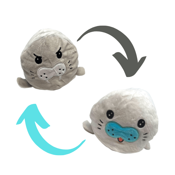 reversible seal plush