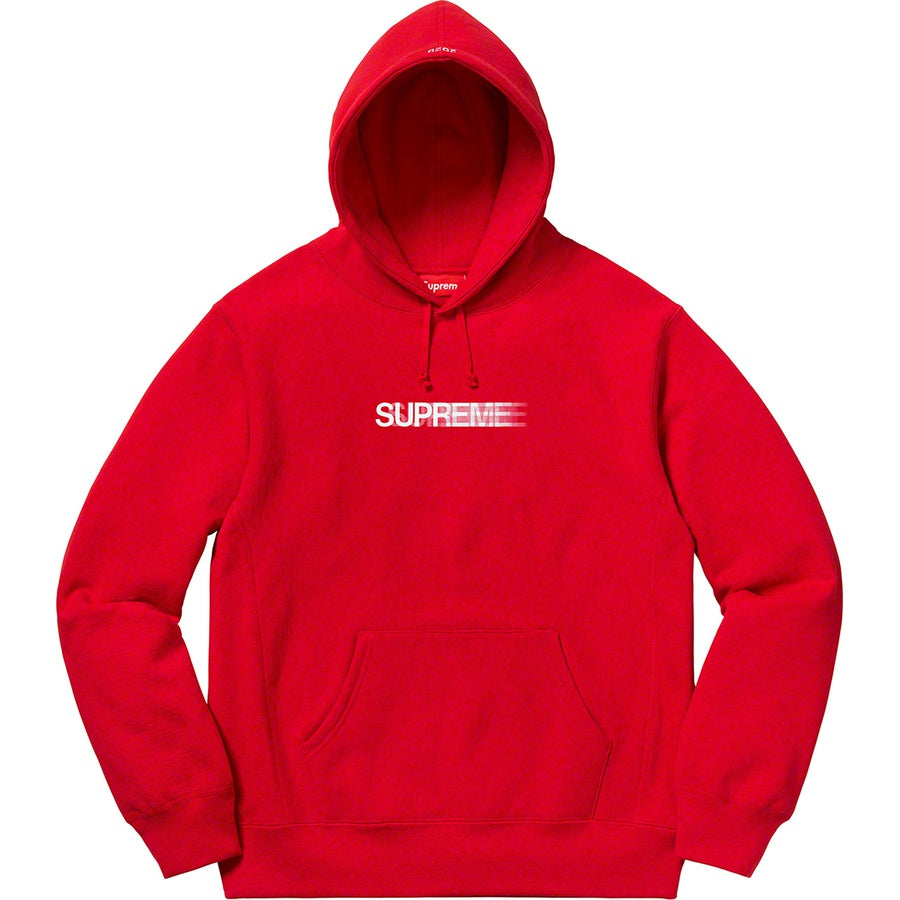 Supreme Motion Logo Hooded Sweatshirt Red SS20 (Size L)