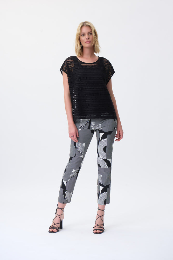 Joseph Ribkoff Button Detail Capris Style 221284