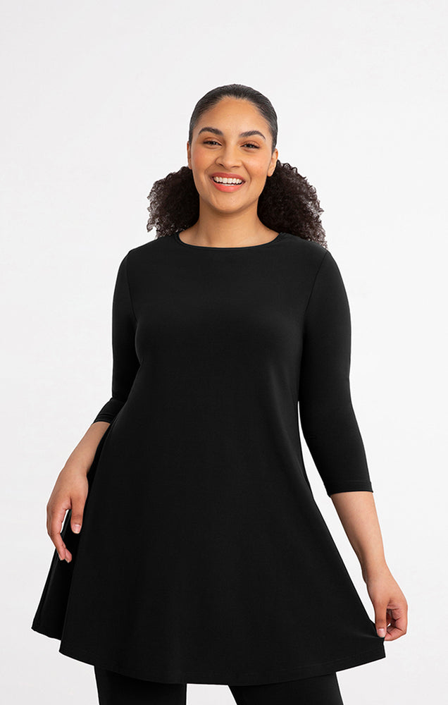 Sympli - Trapeze Dress Short 3/4 Sleeves (2895-2) - Oppen's