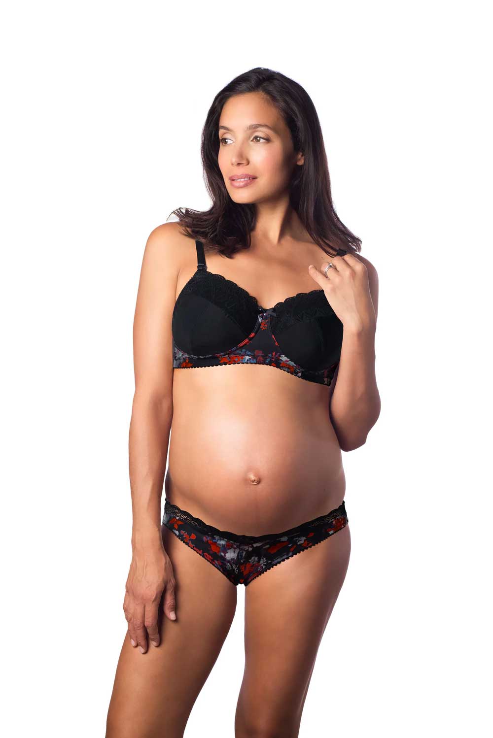 Hotmilk 'Show Off' Wirefree Nursing Bra - Jet Black - Little Miracles  Maternity Wear