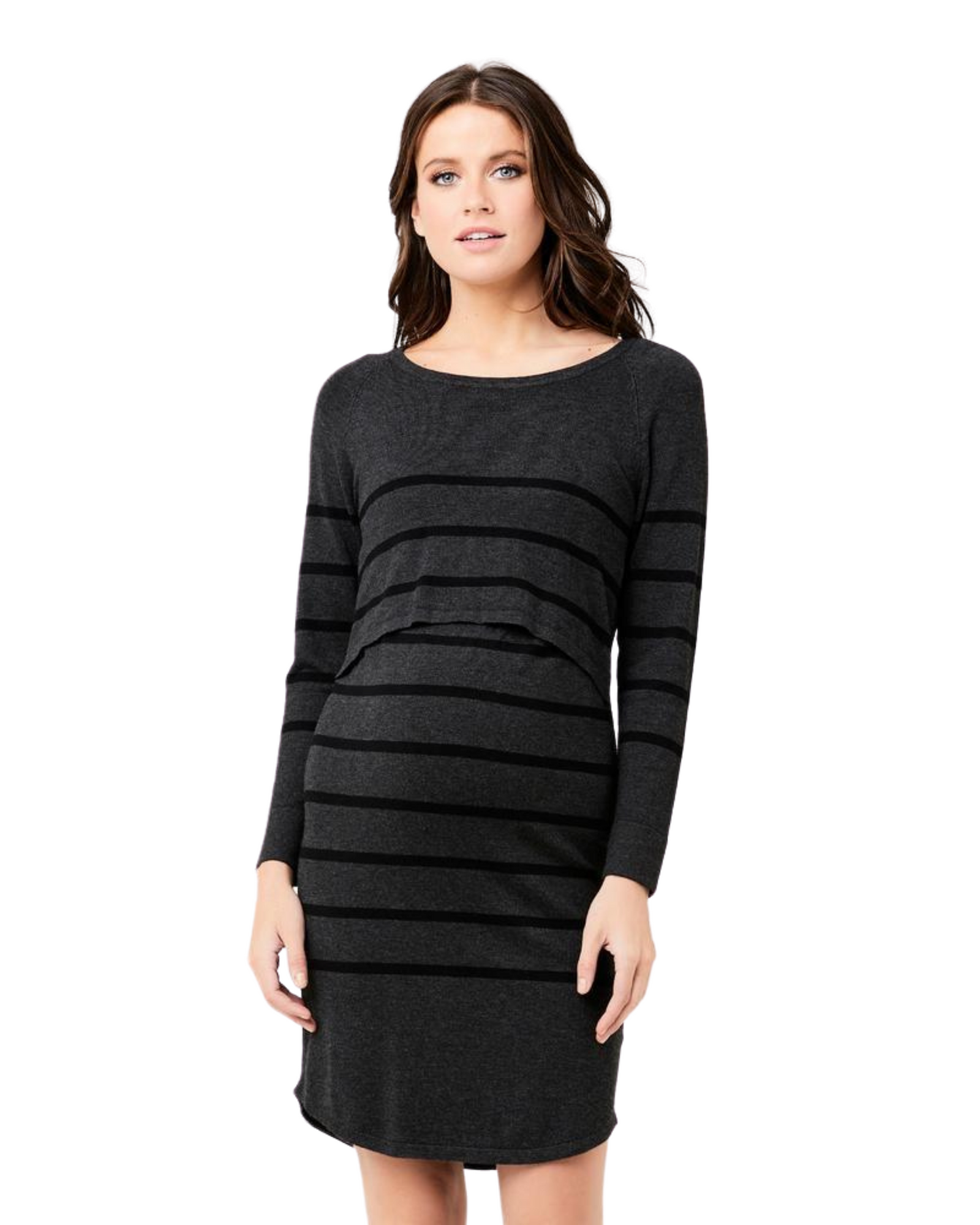 Ripe Maternity Valerie Up/Down Tunic Dress in Black / Ercu - Little  Miracles Maternity Wear