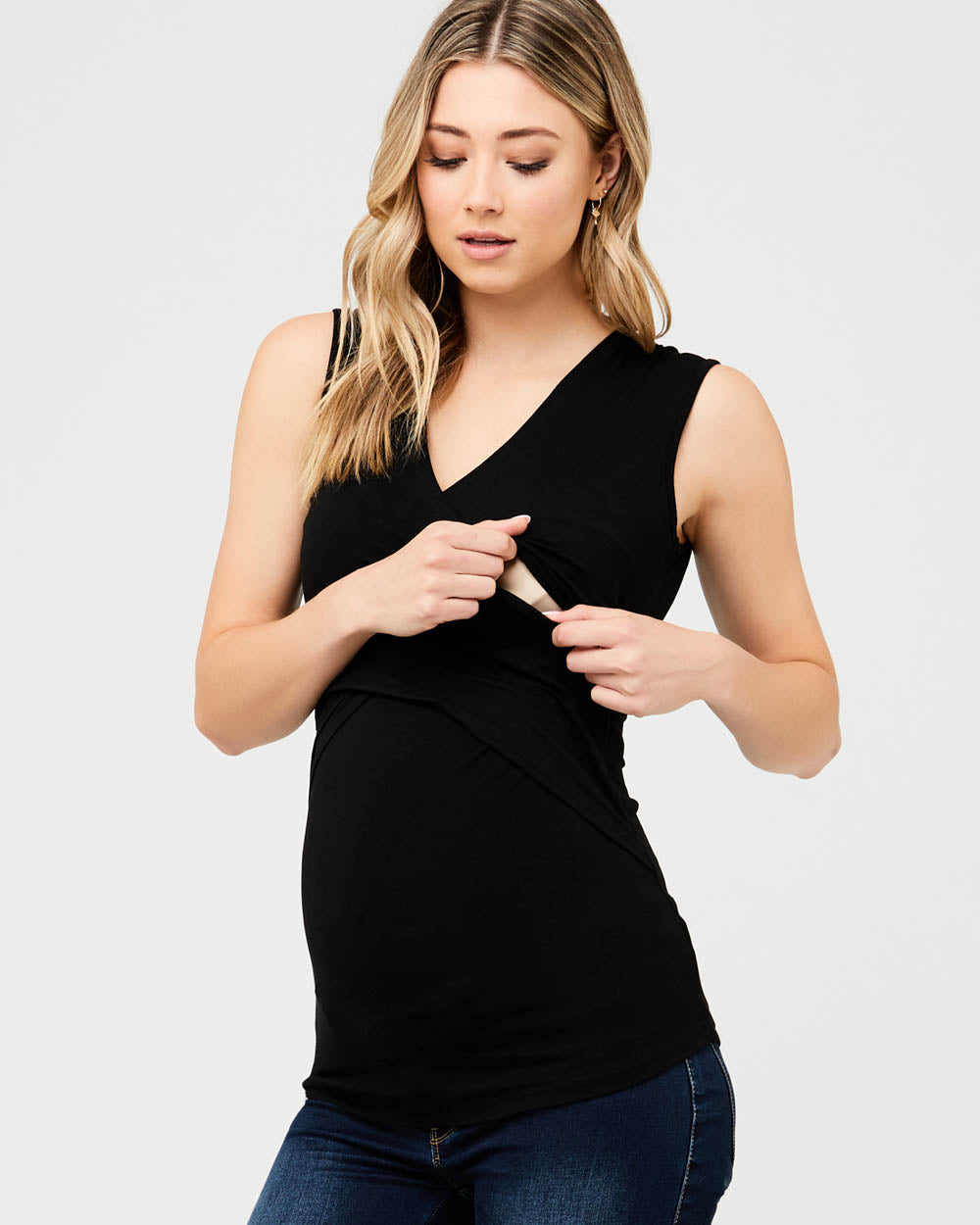 Ripe Maternity 'Embraced' Nursing Dress - Black - Little Miracles