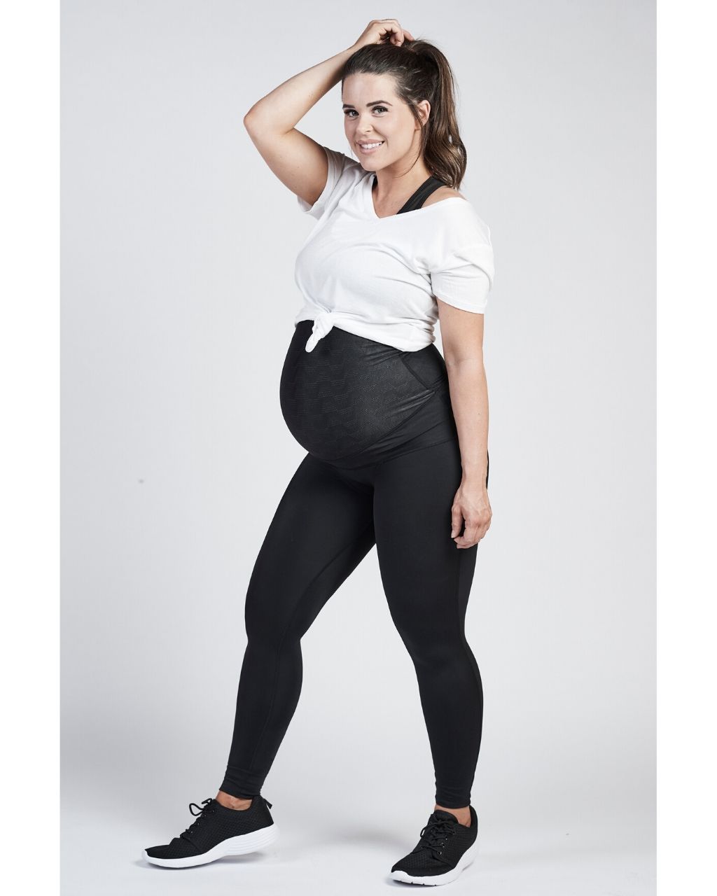 SRC Pregnancy Leggings - Over The Bump - Black - Little Miracles