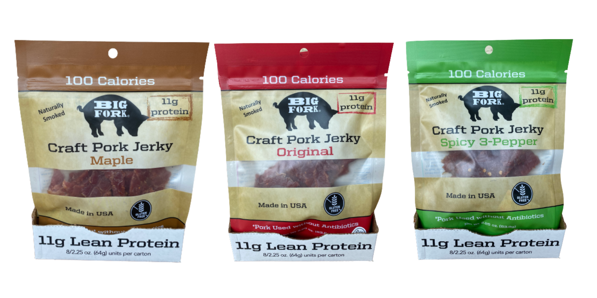 Craft Pork Jerky - 1 Case (8 X 2.25 oz. packs)