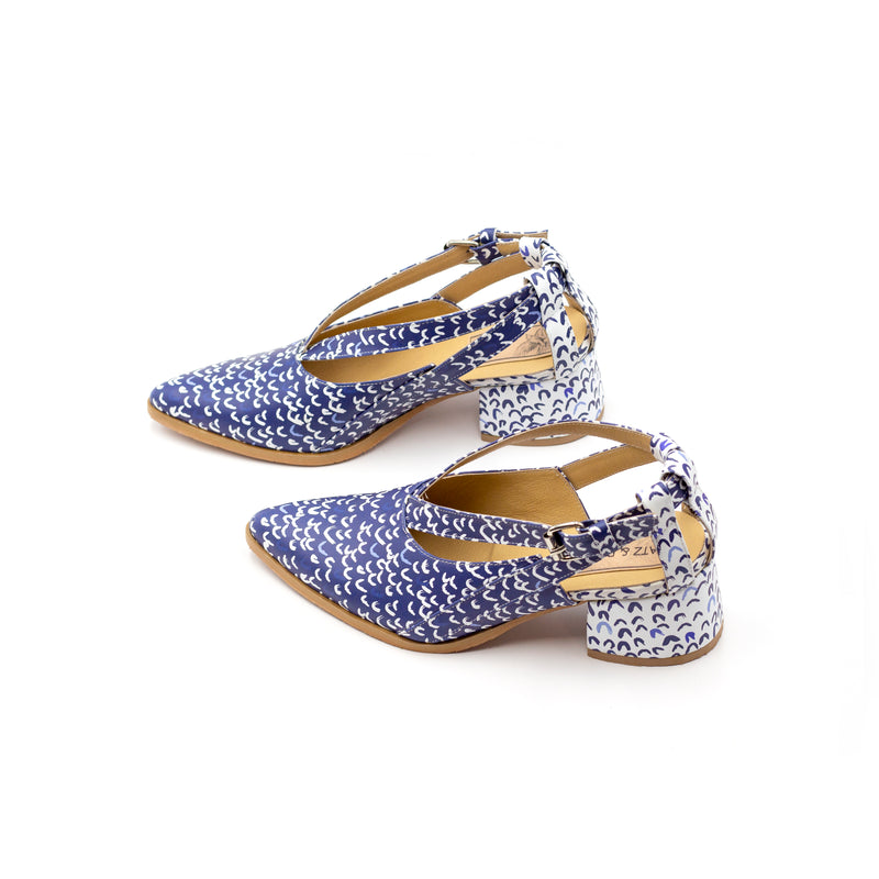 blue summer heels