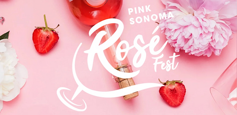Pink Sonoma Rose fest banner