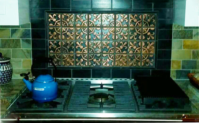 rustic metal tiles