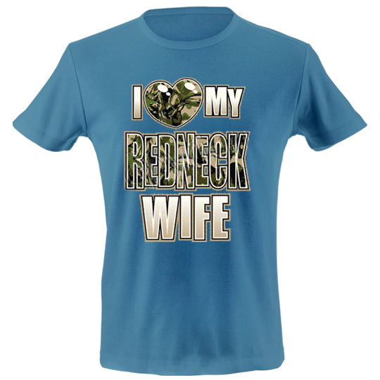 I love my redneck wife T-shirt image