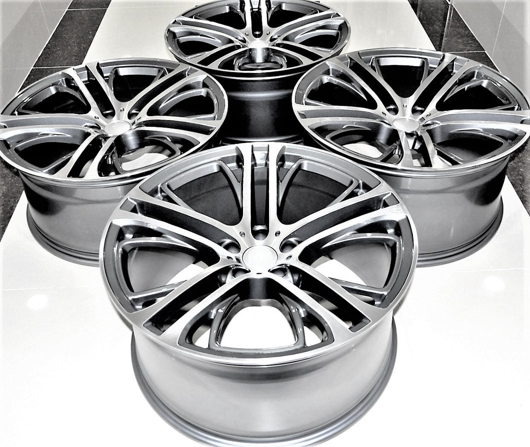 22" Inch Staggered Wheels Rims ( Full Set of 4 ) fit for ...