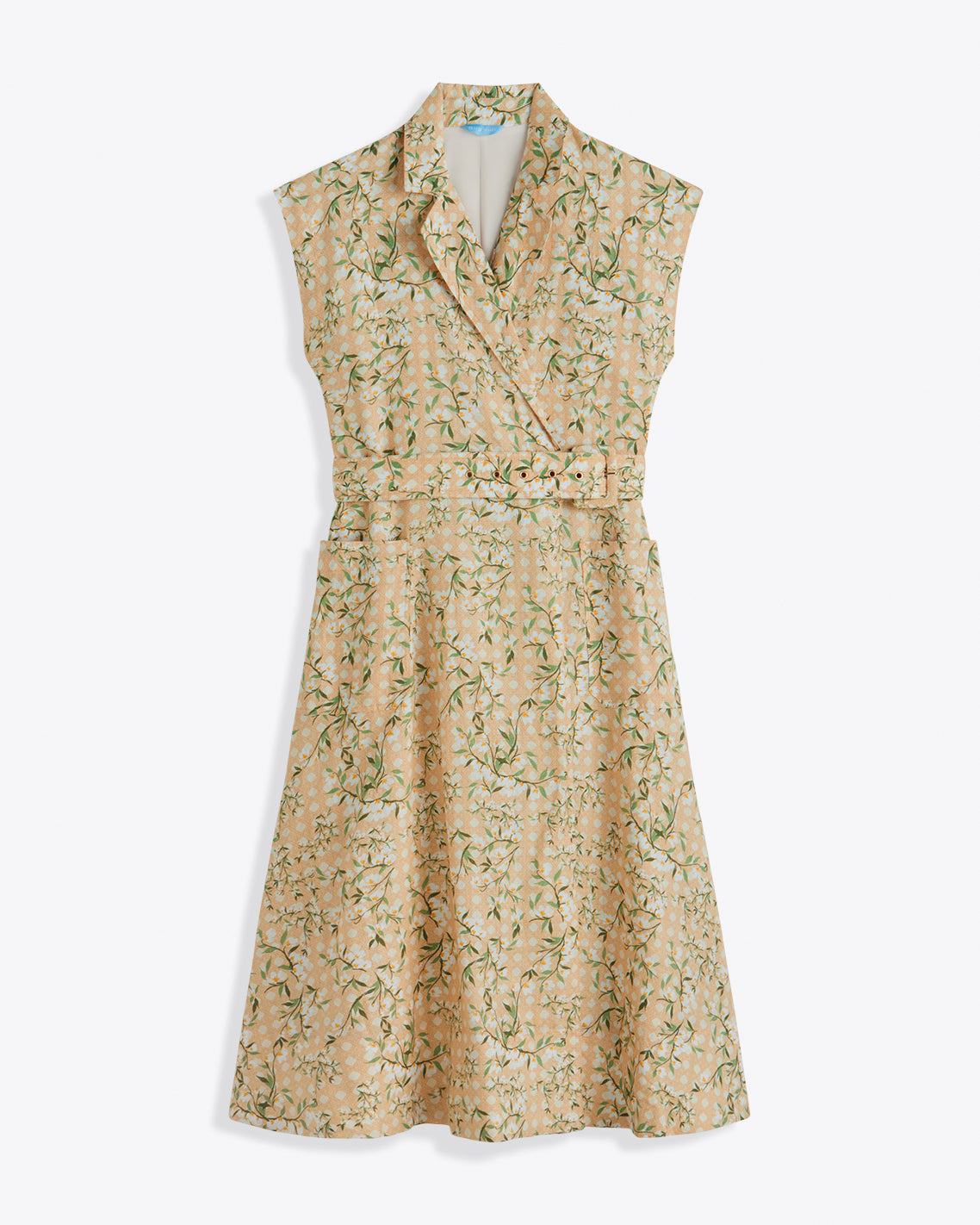 Addison Short Sleeve Midi Shirtdress in Floral Rattan