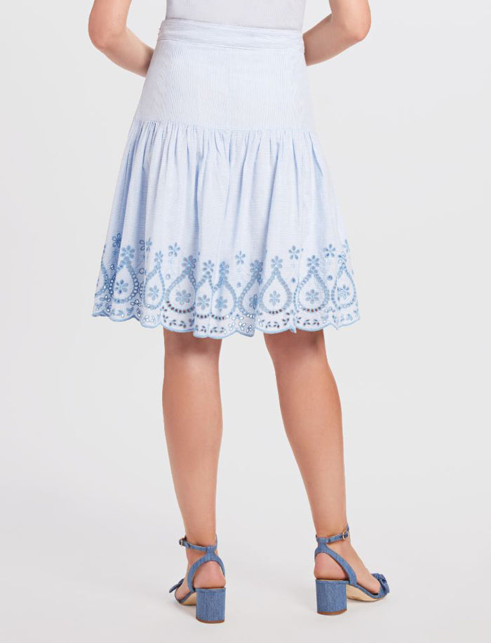 scalloped embroidered eyelet skirt