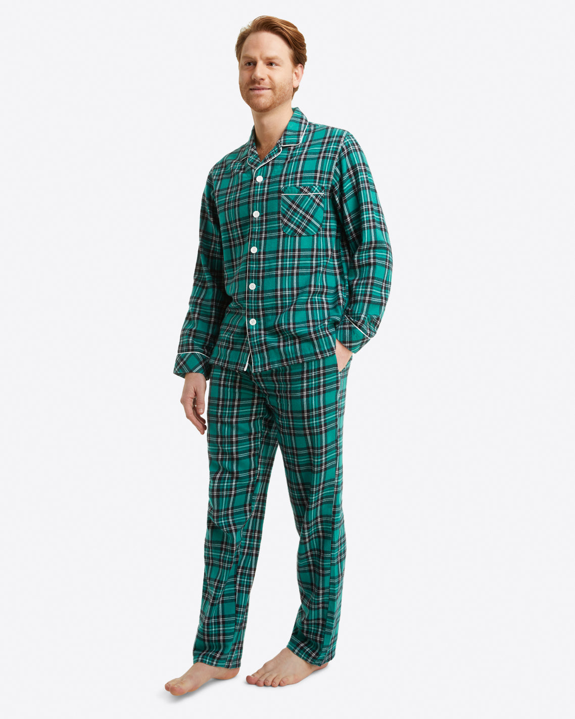 DJ X Lands' End Men's Flannel Pajama Shirt – Draper James