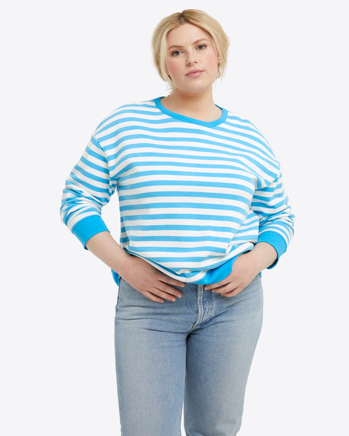 Kelsea Sweatshirt in Awning Stripe – Draper James