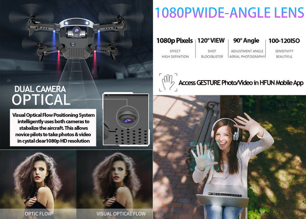 Dual Camera 1080P HD Optical Flow Drone