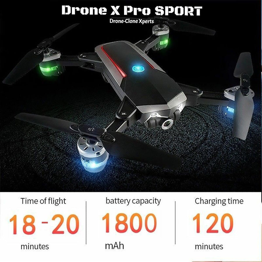 drone x pro flight distance