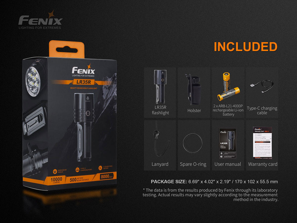 fenix lr35r flashlight