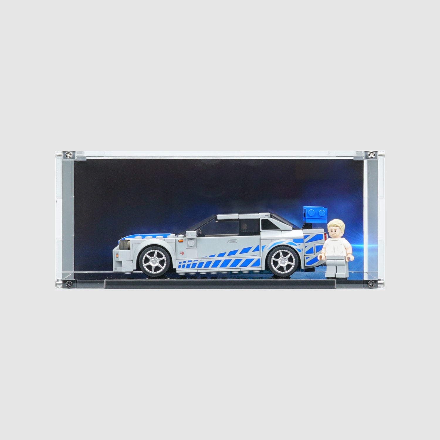 Display stand for LEGO® Speed Champions 2 Fast 2 Furious Nissan Skylin —  Wicked Brick