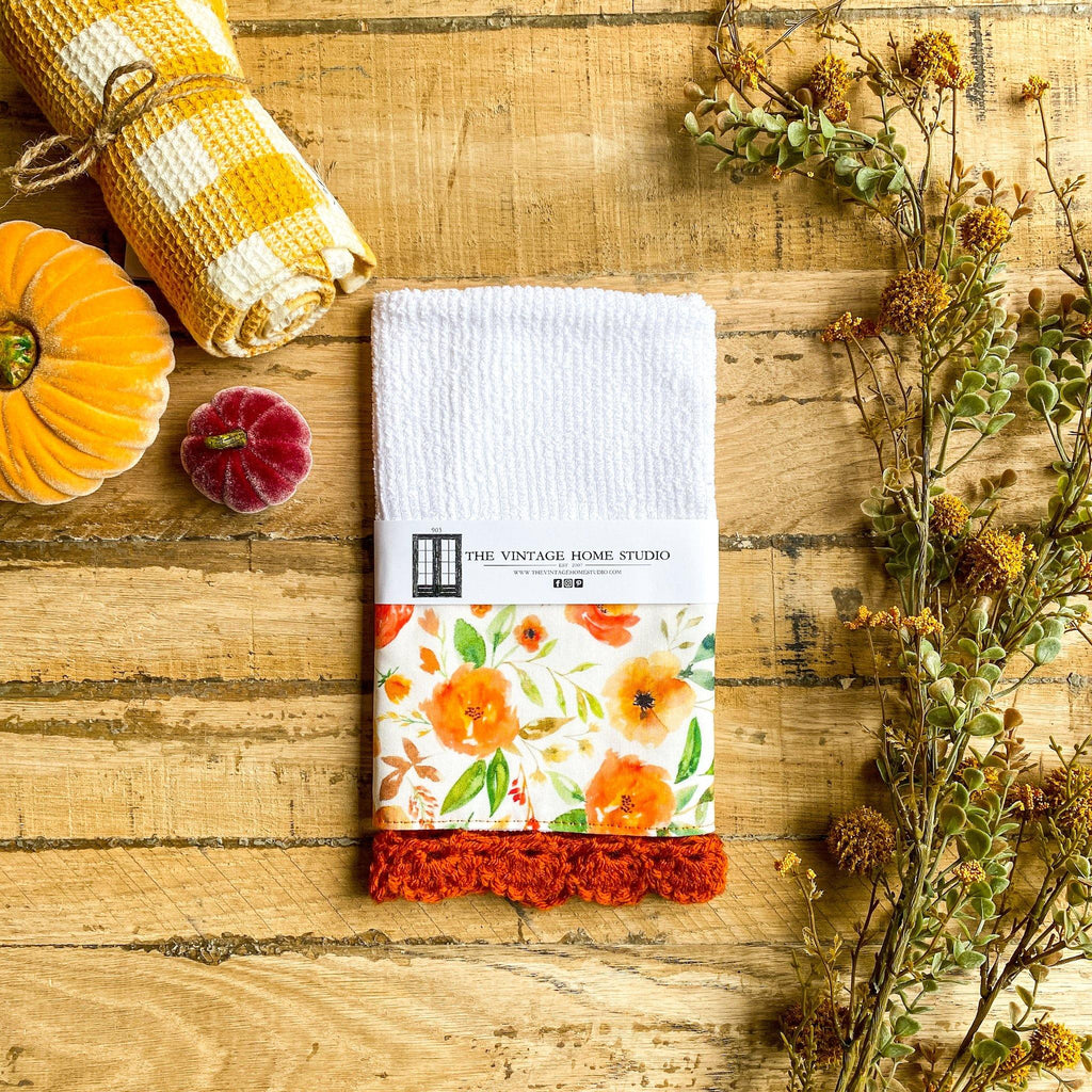 Fall at the Farmhouse Crochet Kitchen Towel