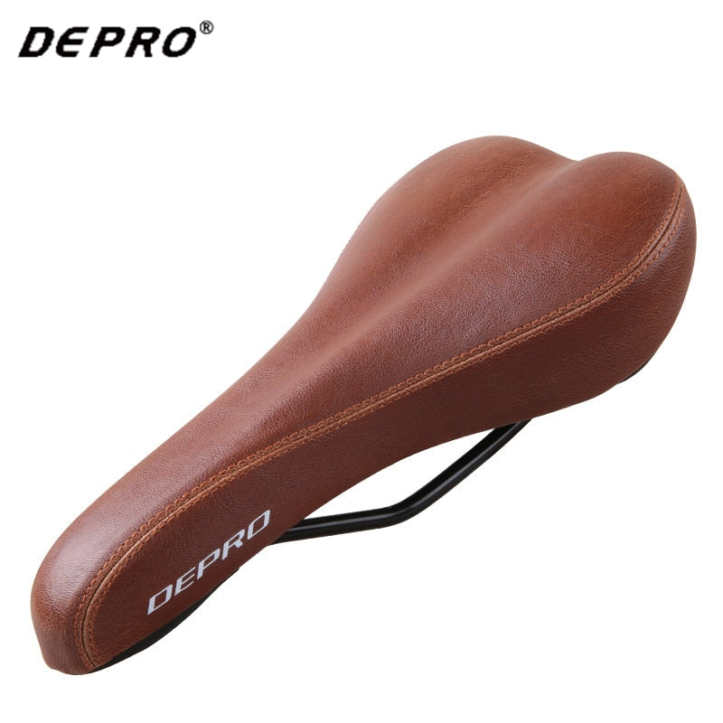 vintage leather bicycle saddle