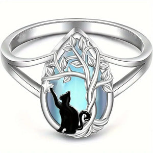 Tree of Life Moonstone Ring - Paws-itive Purr-chases
