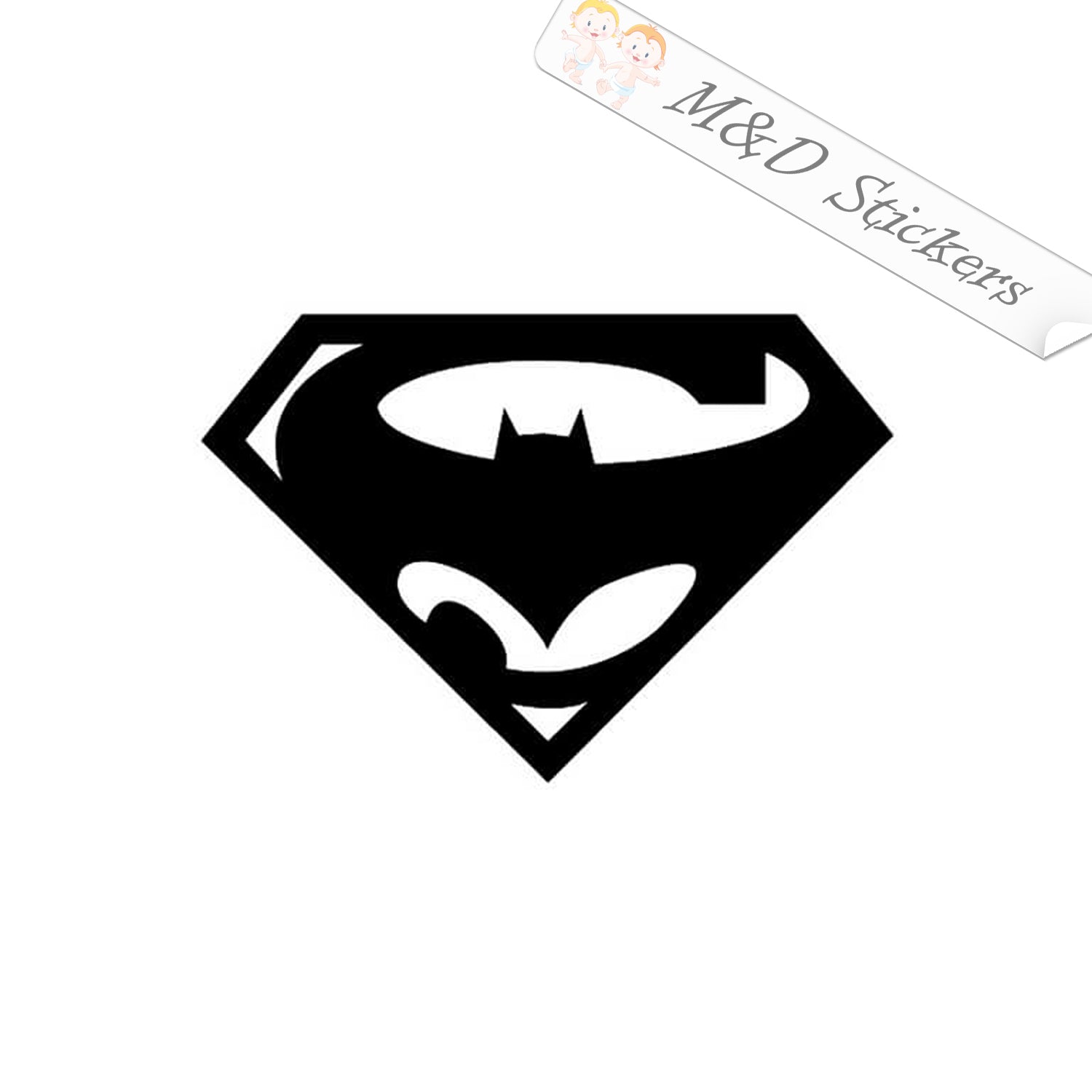 2x Superman Batman Vinyl Decal Sticker Different colors & size for Car –  M&D Stickers