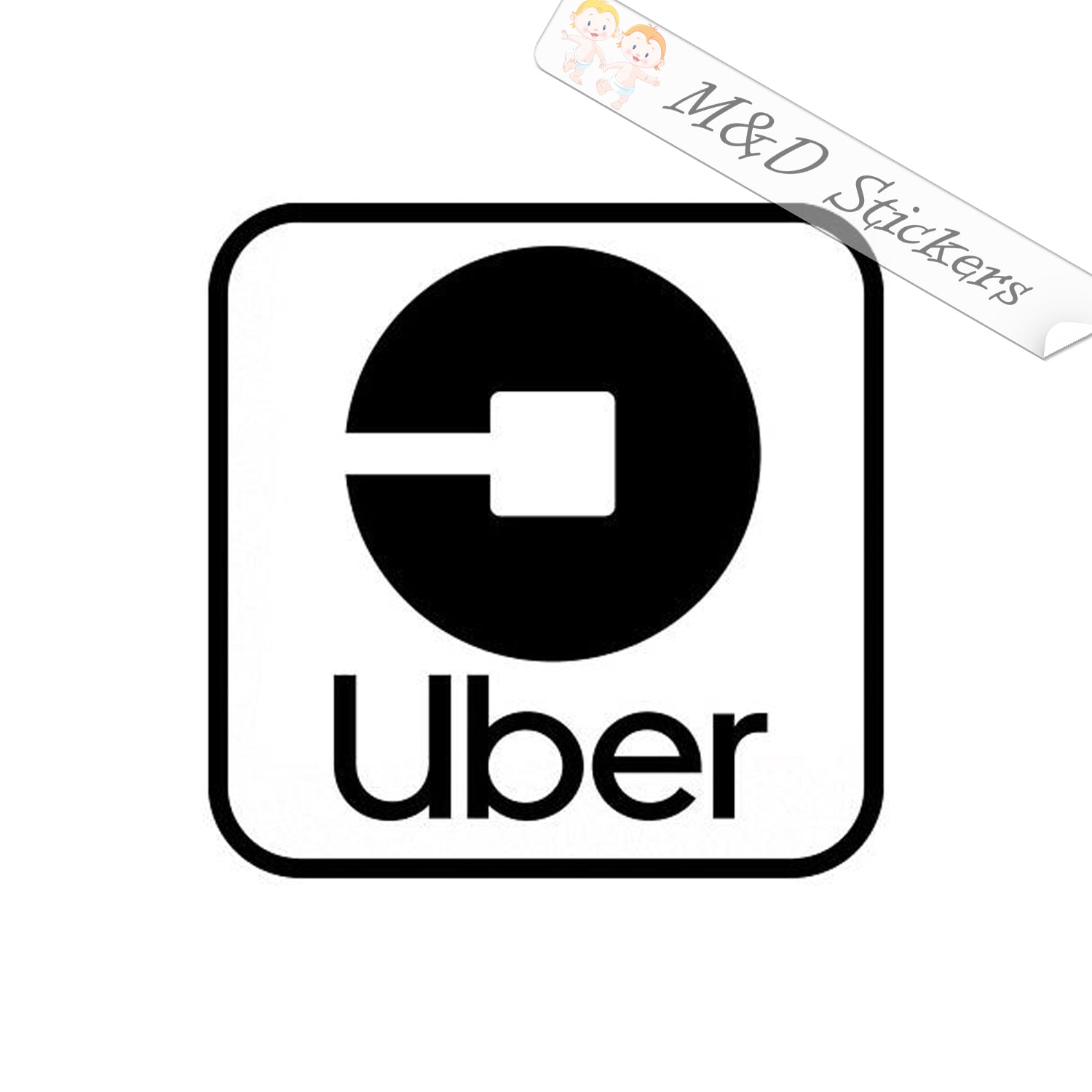 tiran Spijsverteringsorgaan Magnetisch 2x Uber Logo Vinyl Decal Sticker Different colors & size for Cars/Bike –  M&D Stickers