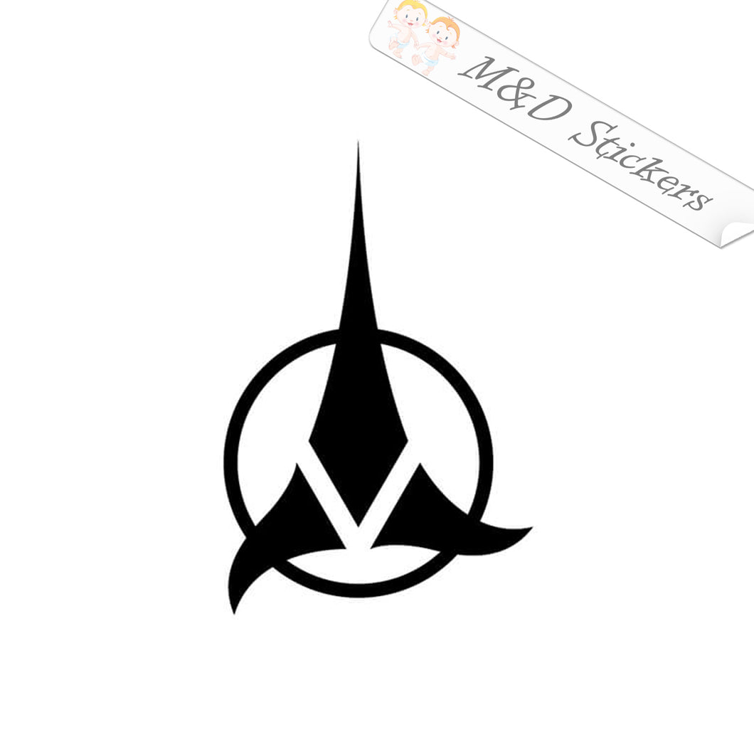 klingon symbol black and white