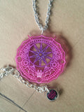 Batgic Circle Necklace Pink
