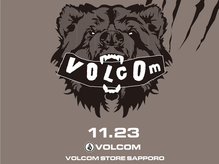 VOLCOM STOREがついに札幌へ!11月23日(土)サッポロファクトリーに期間限定STOREをOPEN!