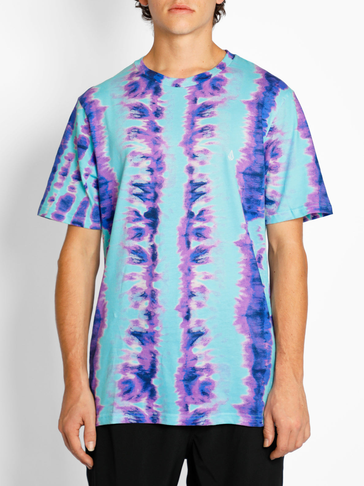 PARABLES AOP CREW TEE - STORM TIE-DYE