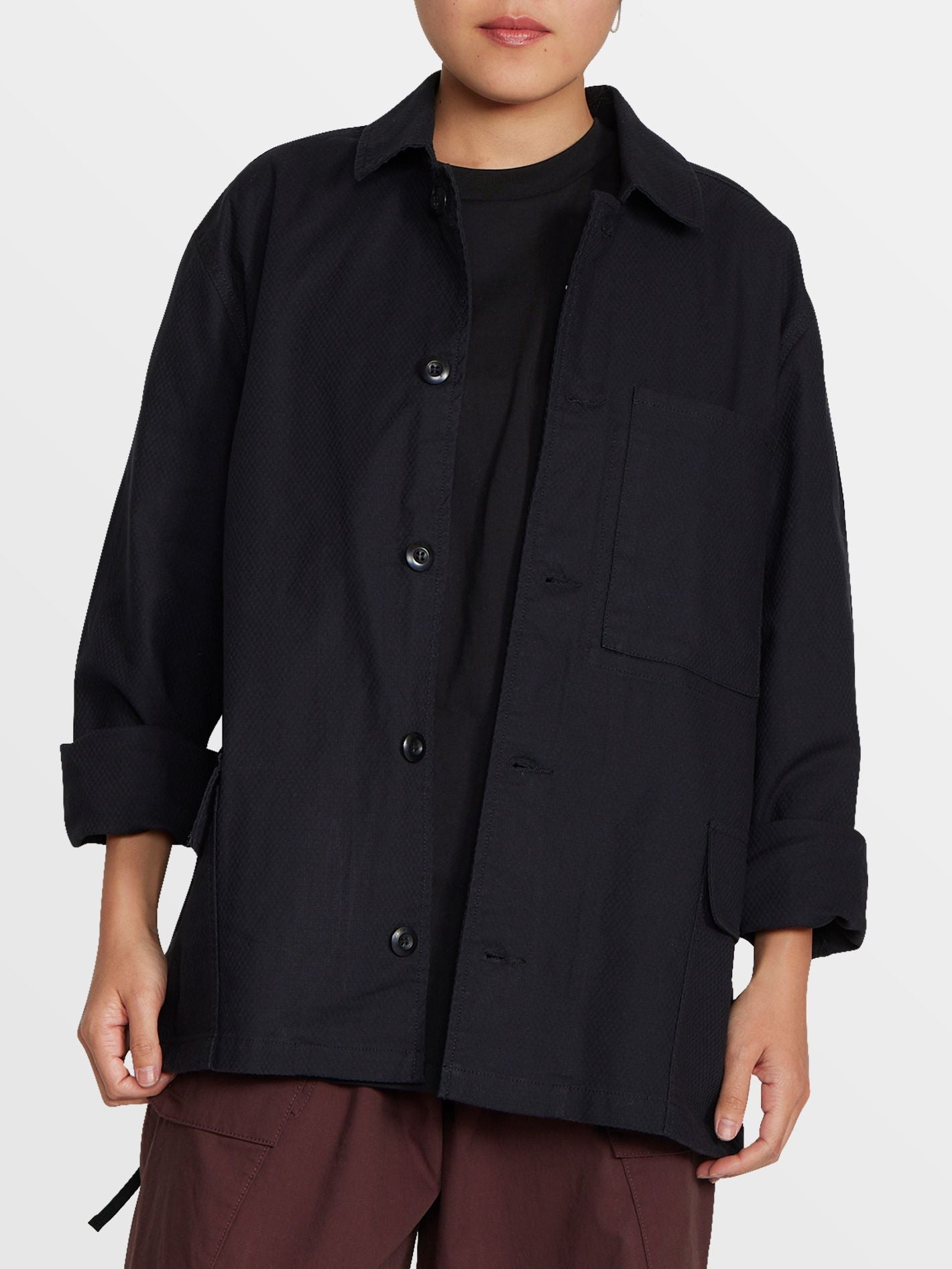 TOKYO TRUE SHIRT JACKET - BLACK – Volcom Japan