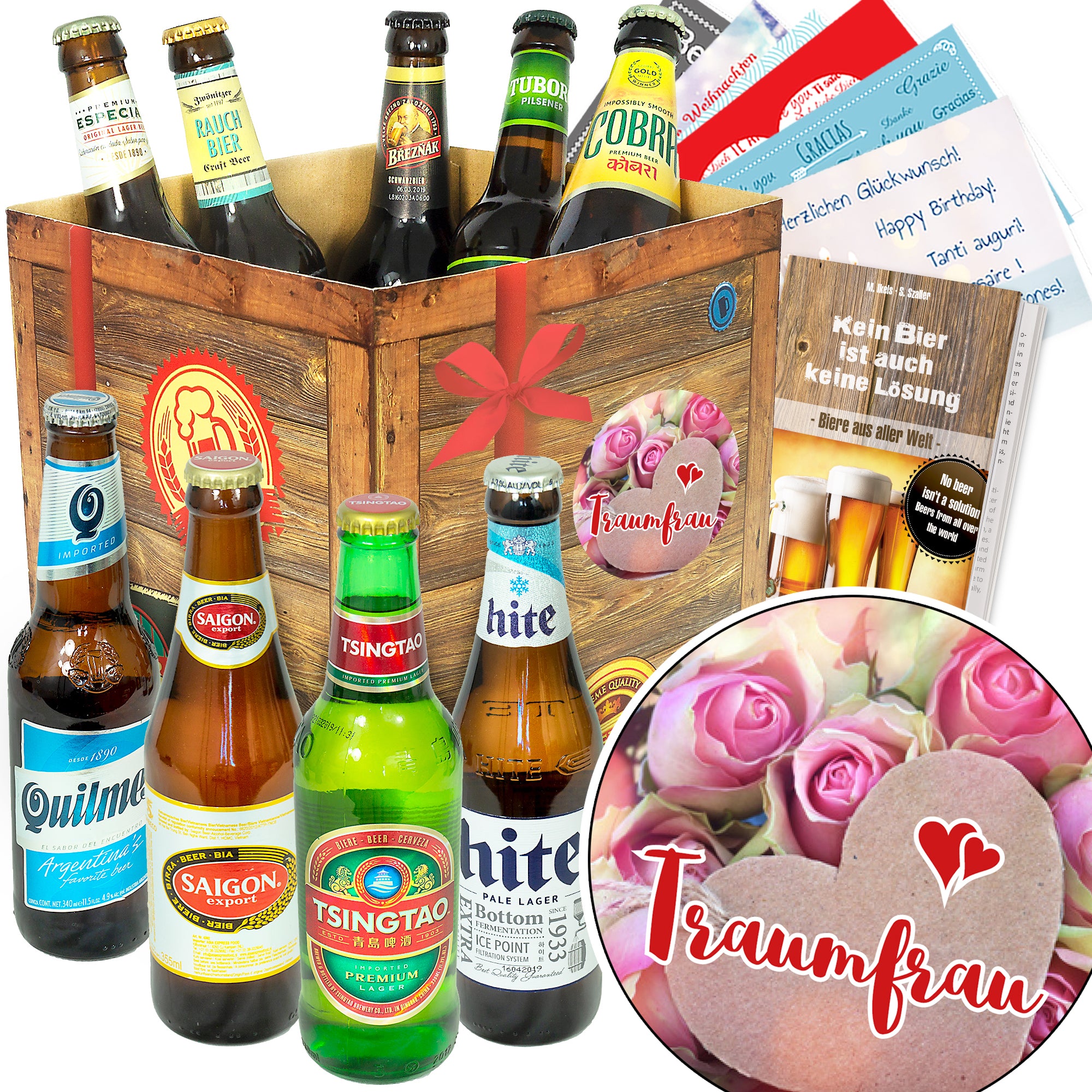 Traumfrau 9 Spezialitaten Biere Der Welt Exoten Geschenkbox Monatsgeschenke De