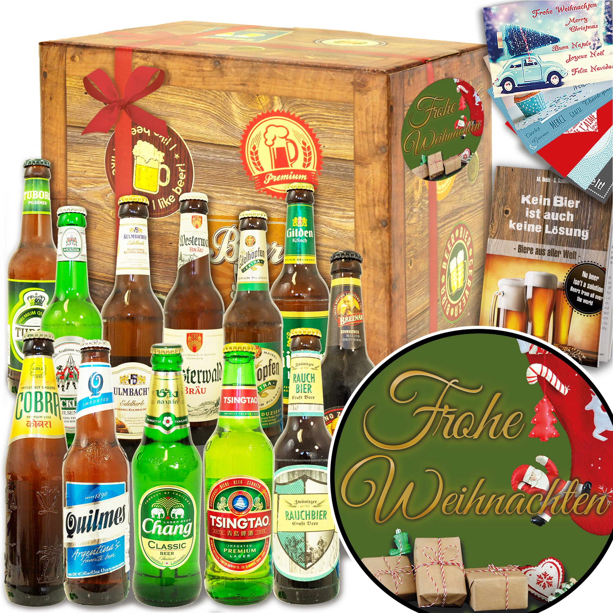 Frohliche Weihnachten 12x Bier Aus Der Welt Und Deutschland Bierbo Monatsgeschenke De