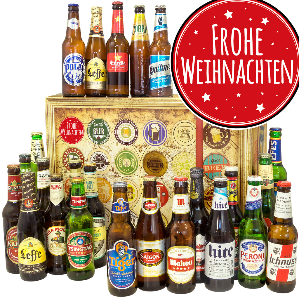 Frohe Weihnachten Baum 24 Spezialitaten Bier Deutschland Und Welt Monatsgeschenke De
